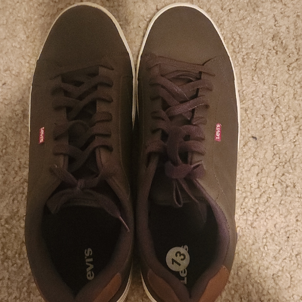 Levi's Brown Sneakers Low-Top Lace-Up Casual